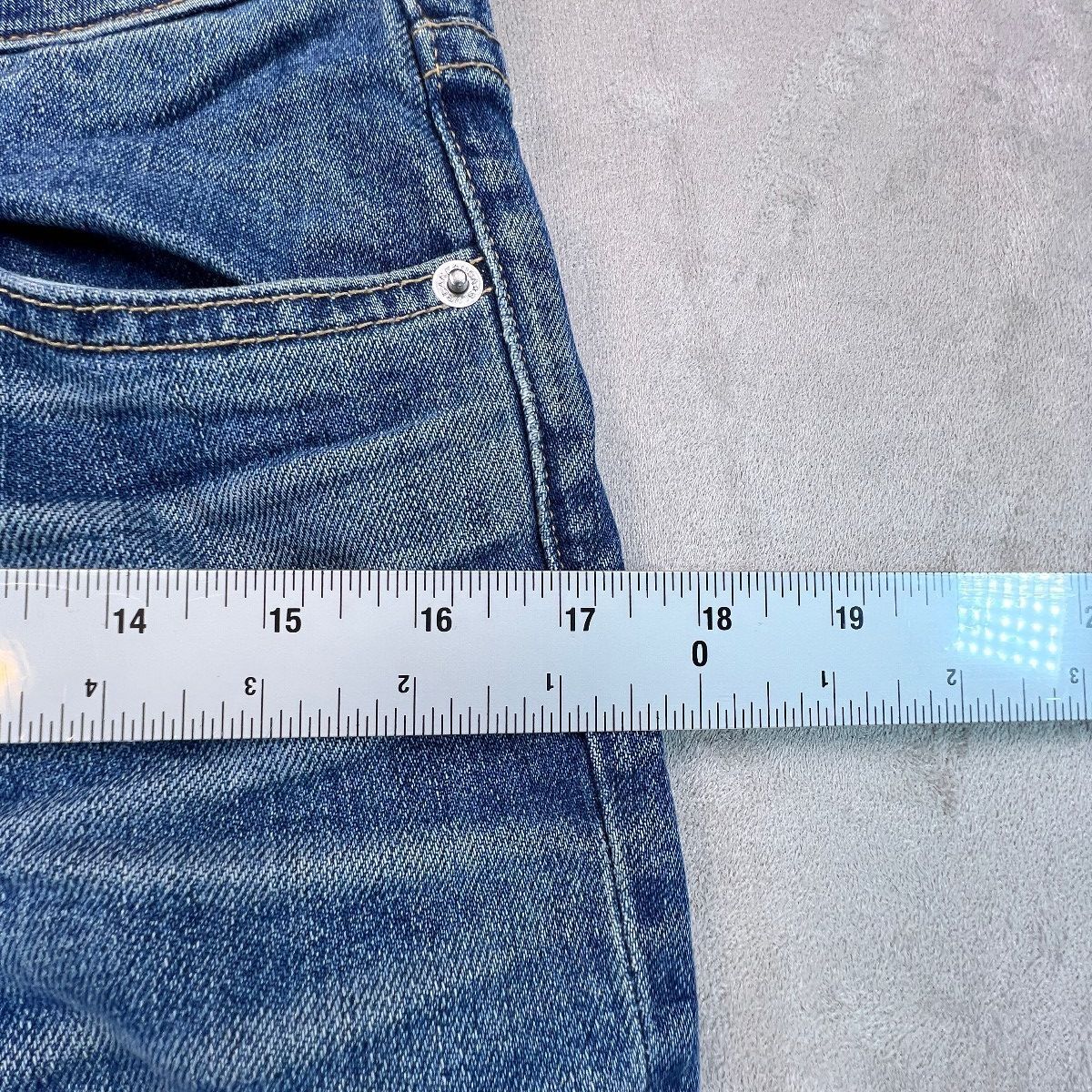 SLVRLAKE Los Angeles Lou Lou Jeans Womens 27 Mid Rise Slim Button Fly Blue