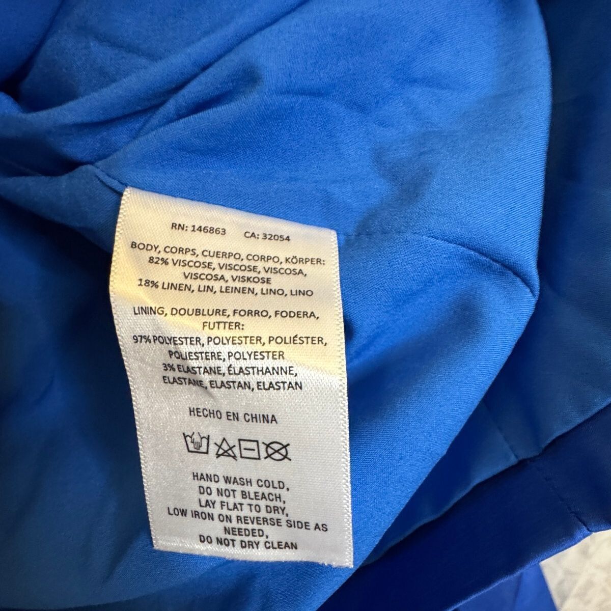 Mare Mare Anthropologie Blazer Mini Skirt Set M NWT Cobalt Blue Linen Blend