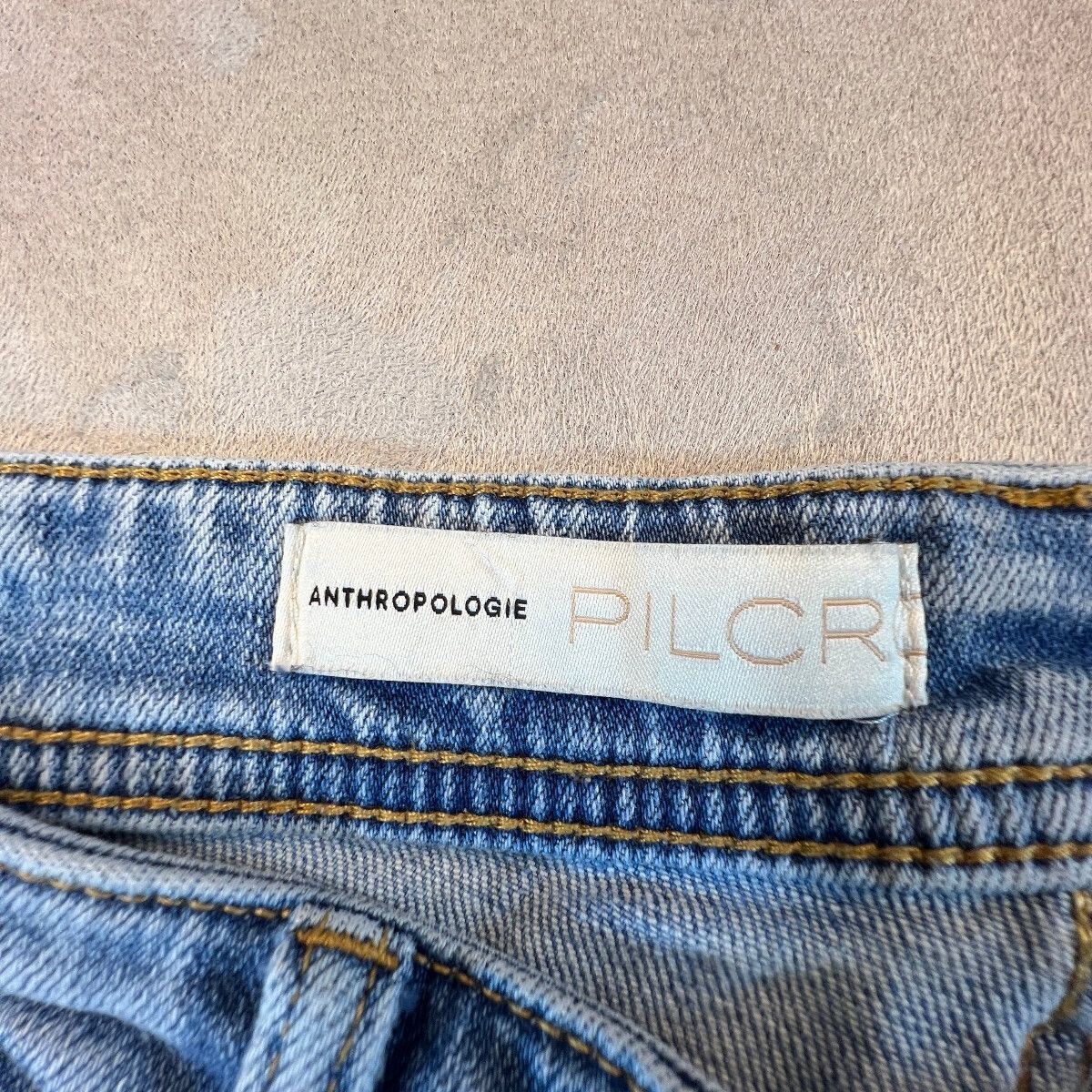 Anthropologie Pilcro Boyfriend Jeans 29 Camo Side Stripe Mid Rise Denim
