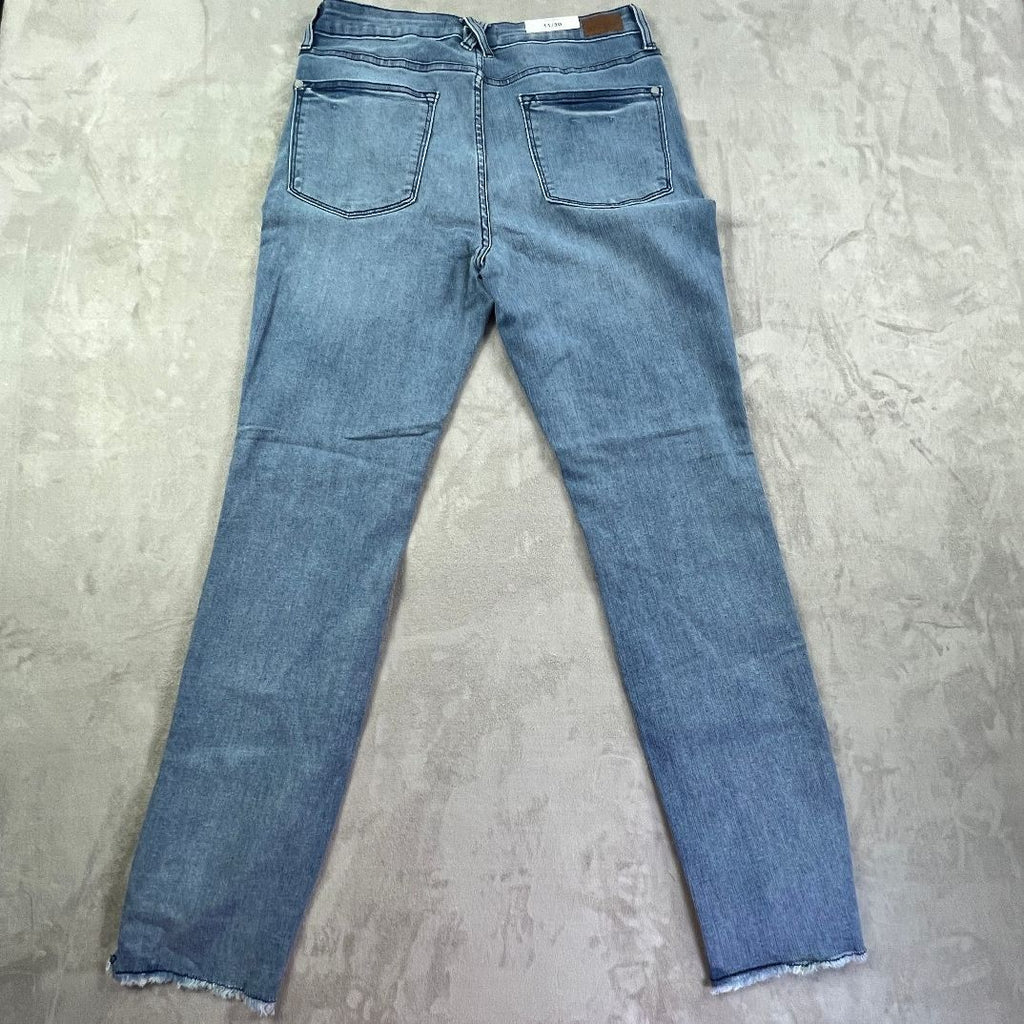 Judy Blue Summer Blues Jeans 11/30 Mid Rise Relaxed Raw Hem Sorbtek NWT